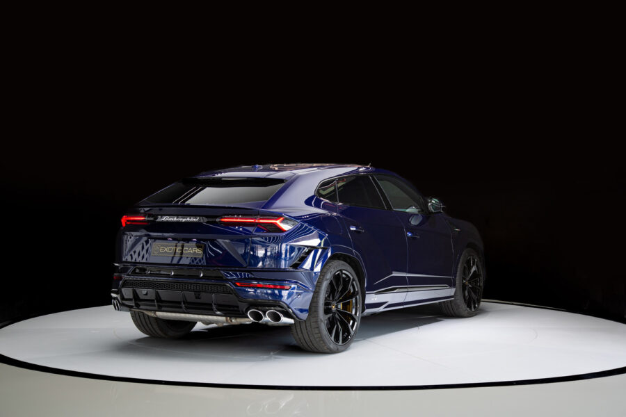 Lamborghini Urus S Blue Rear Side View