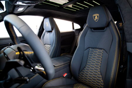 Lamborghini Urus S Blue Interior Seats and Details